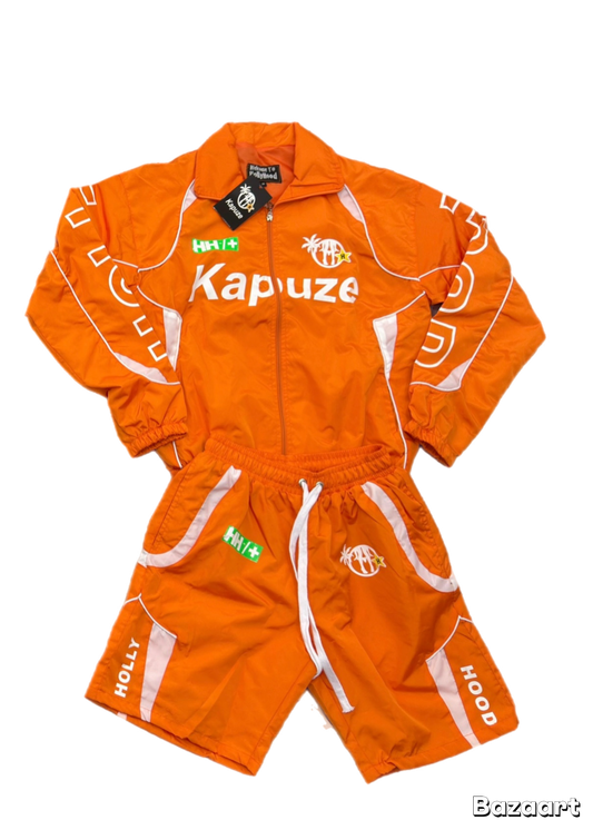 Orange Kapuze Set